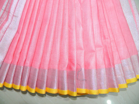 Khadi Linen Slub Saree INDIA SILK P.W.C.S. LTD