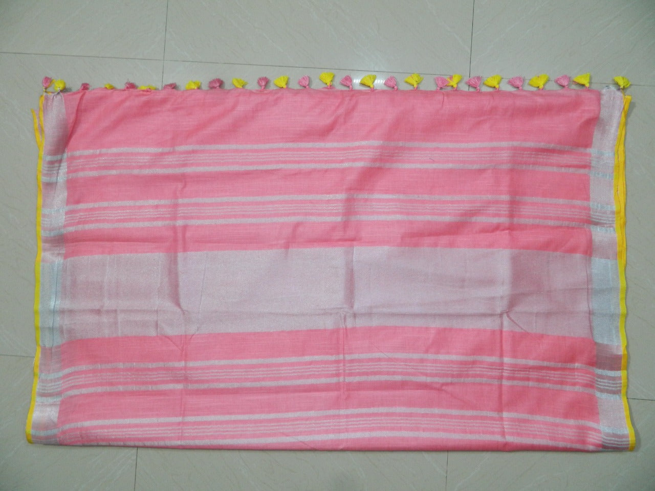 Khadi Linen Slub Saree INDIA SILK P.W.C.S. LTD