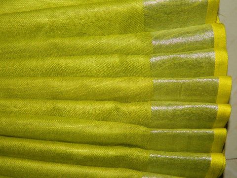 Khadi Linen Slub Saree INDIA SILK P.W.C.S. LTD