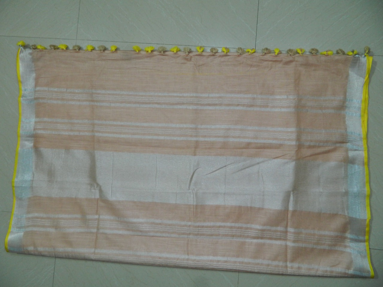 Khadi Linen Slub Saree INDIA SILK P.W.C.S. LTD