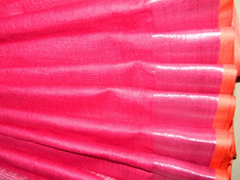 Khadi Linen Slub Saree INDIA SILK P.W.C.S. LTD