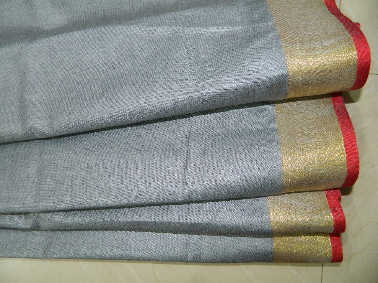 Khadi Linen Slub Saree INDIA SILK P.W.C.S. LTD