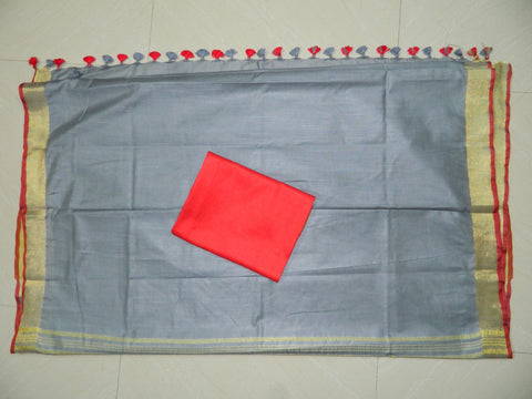 Khadi Linen Slub Saree INDIA SILK P.W.C.S. LTD