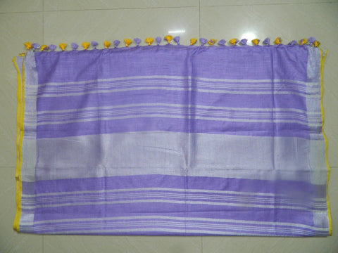 Khadi Linen Slub Saree INDIA SILK P.W.C.S. LTD