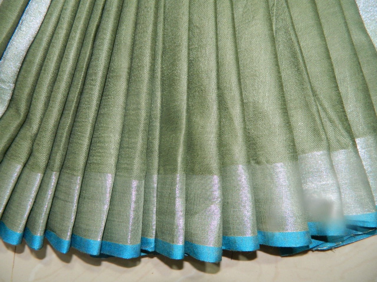 Khadi Linen Slub Saree INDIA SILK P.W.C.S. LTD