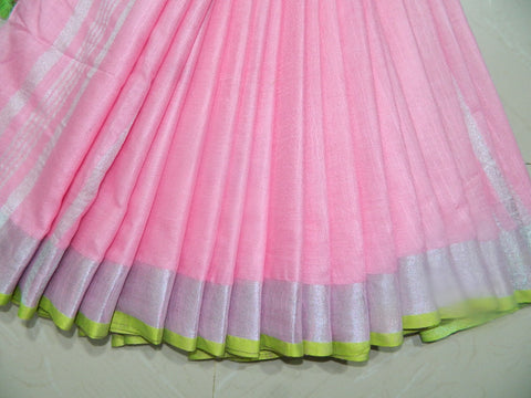 Khadi Linen Slub Saree INDIA SILK P.W.C.S. LTD