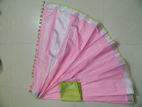 Khadi Linen Slub Saree INDIA SILK P.W.C.S. LTD