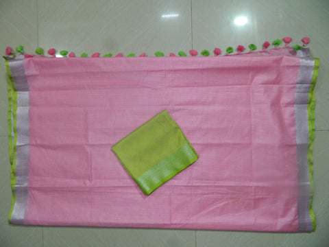 Khadi Linen Slub Saree INDIA SILK P.W.C.S. LTD