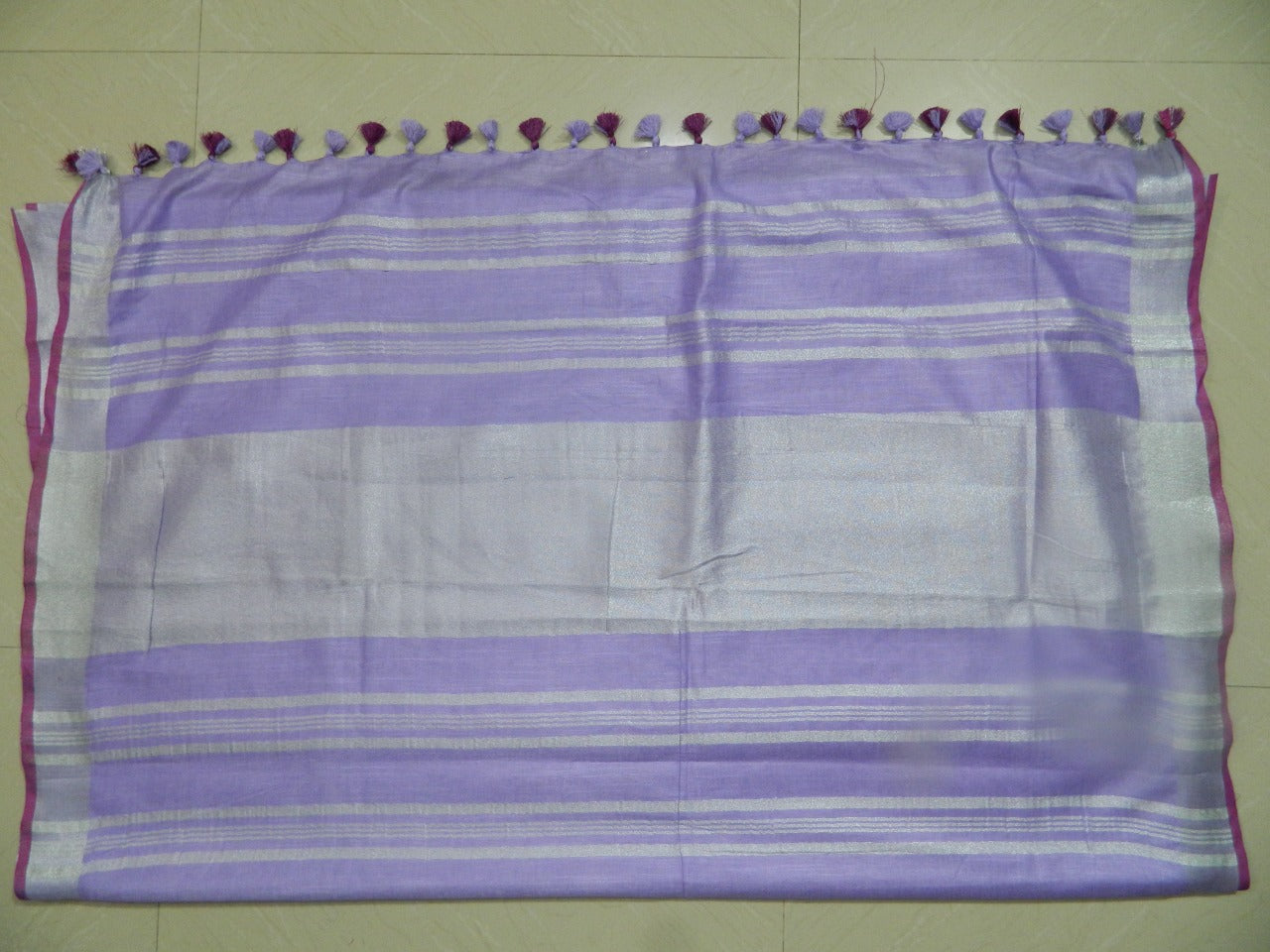 Khadi Linen Slub Saree INDIA SILK P.W.C.S. LTD