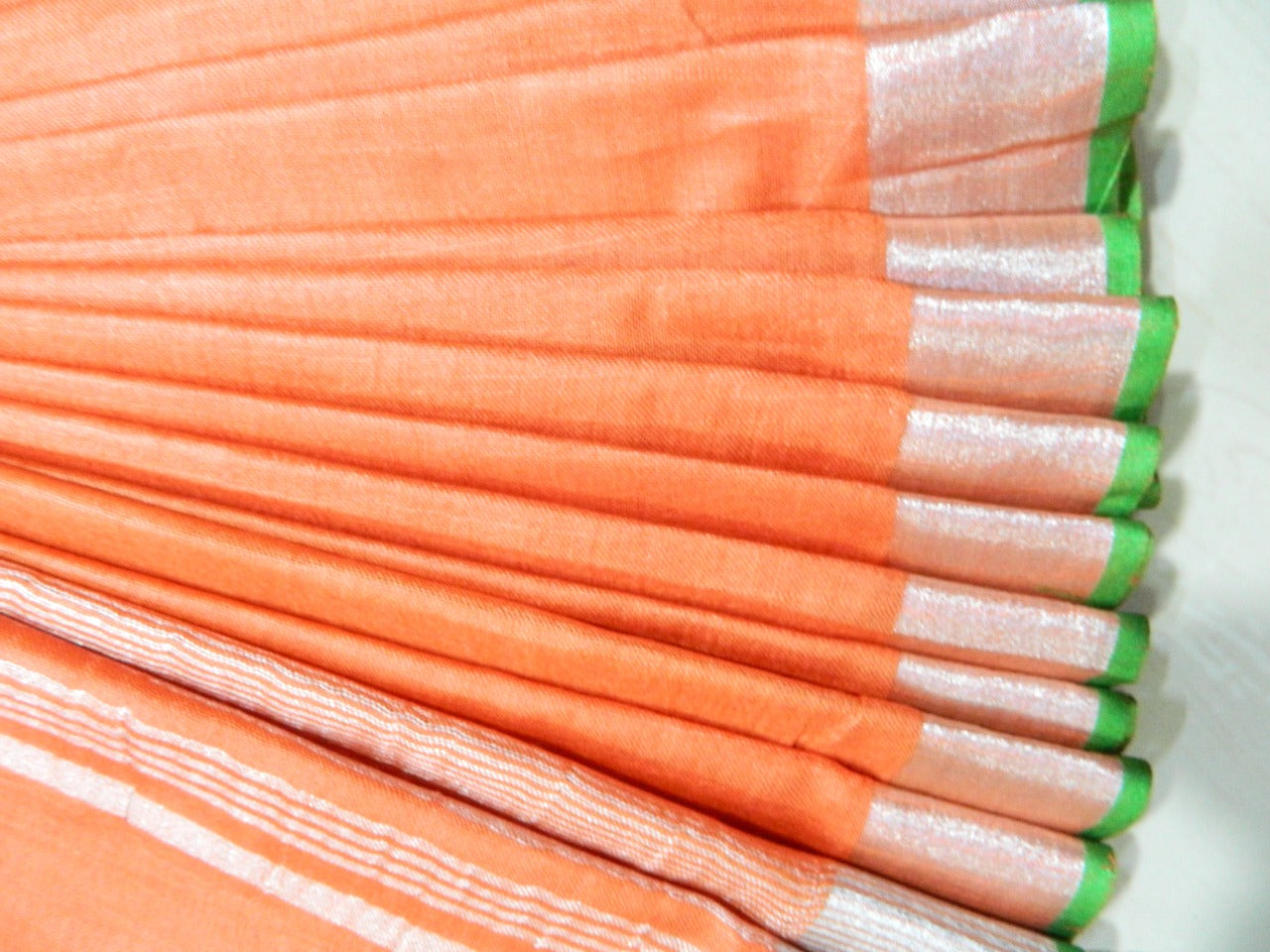 Khadi Linen Slub Saree INDIA SILK P.W.C.S. LTD