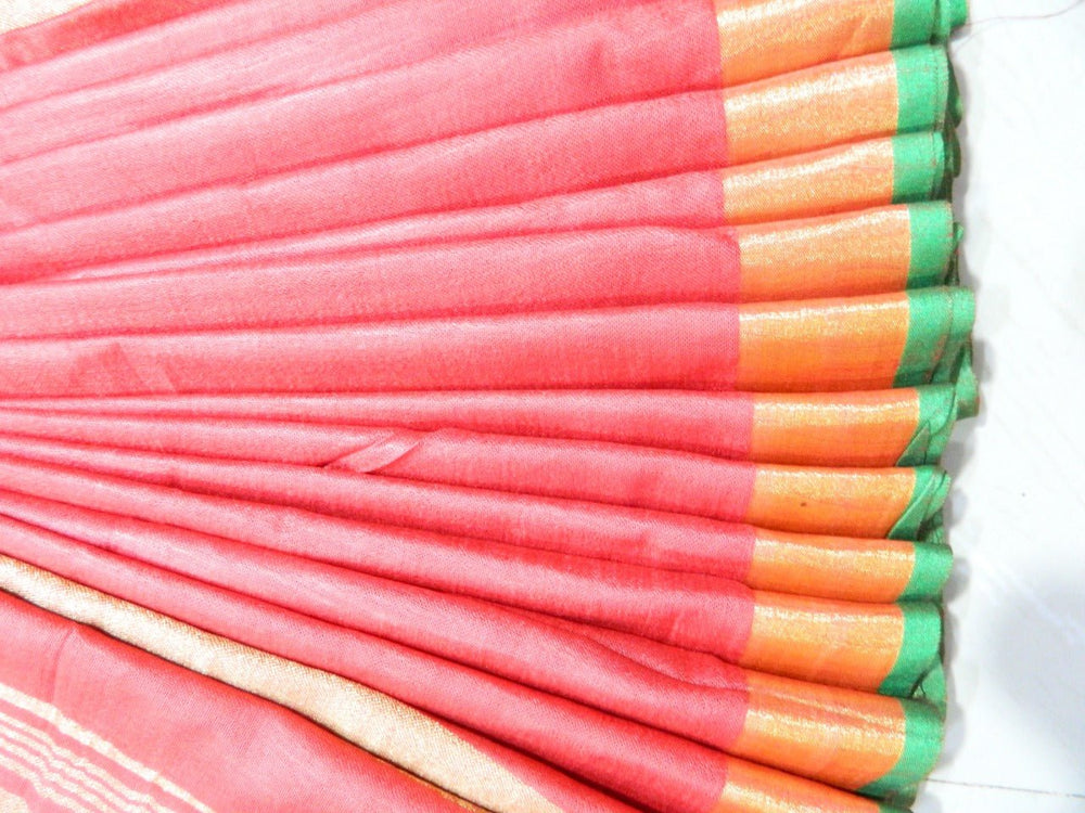 Khadi Linen Slub Saree INDIA SILK P.W.C.S. LTD