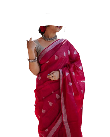 Viscose Silk Weaving Cutwork Saree SILK ZONE