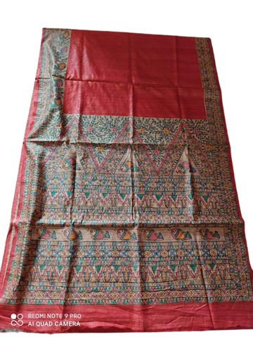 TUSSAR SILK PRINT SAREE