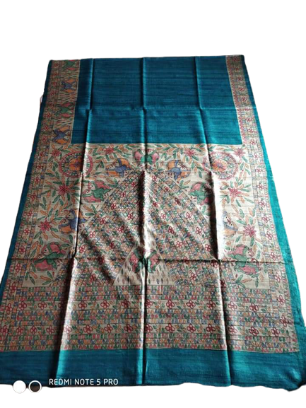 TUSSAR SILK PRINT SAREE