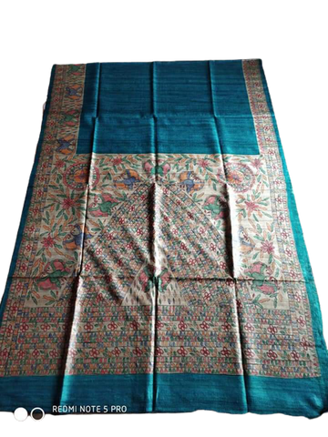 TUSSAR SILK PRINT SAREE