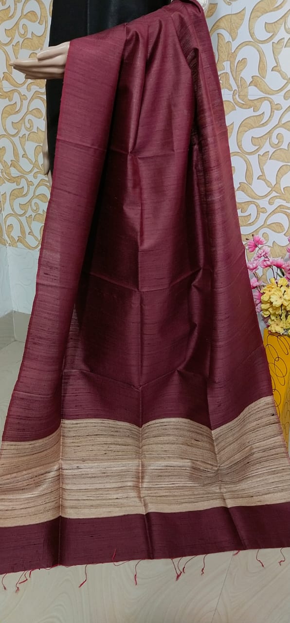 Dupion silk dupatta SILK ZONE