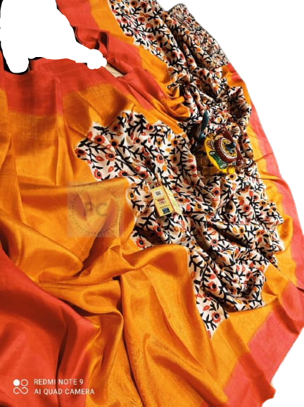 Bhishnupuri hand painted saree SILK ZONE