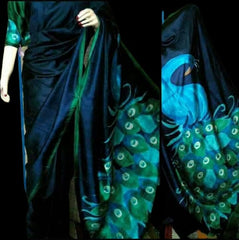 Bishnupuri Silk Hand Painting Saree SILKZONE