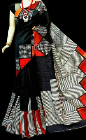 Bishnupuri Silk Hand Painting Saree SILKZONE