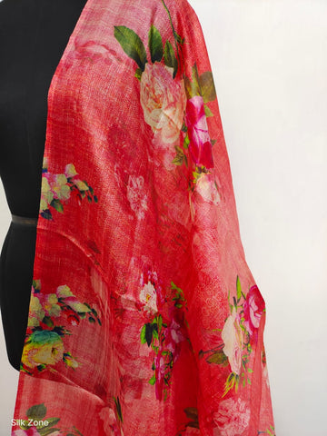 Tussar Silk Digital Print Dupatta SILK ZONE