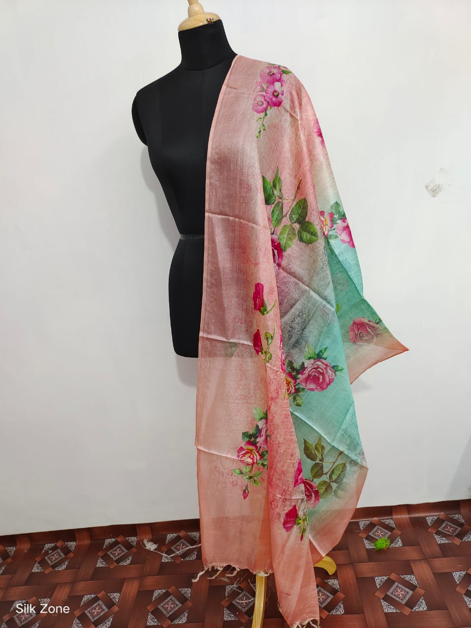 Tussar Silk Digital Print Dupatta SILKZONE