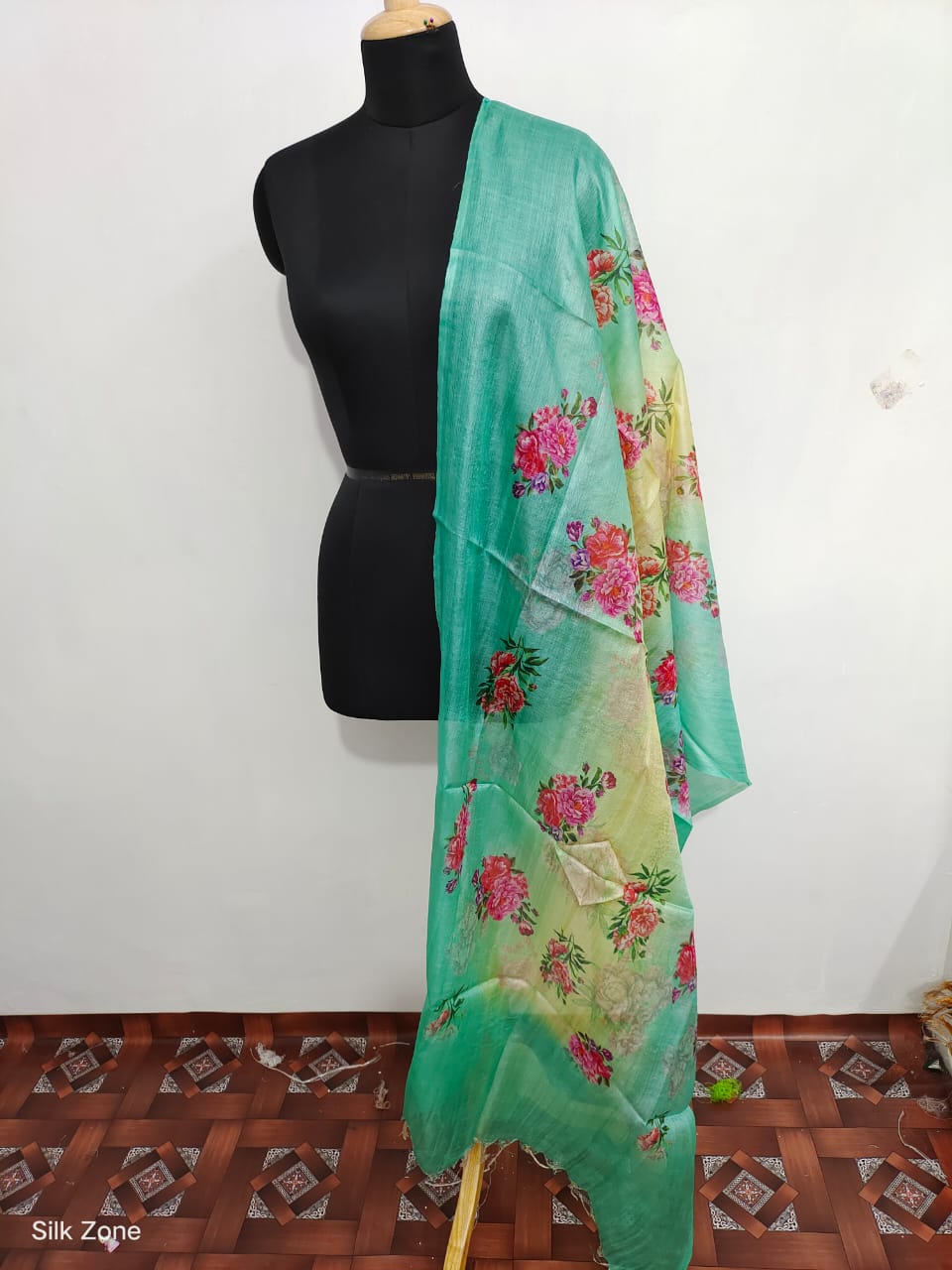 Tussar Silk Digital Print Dupatta SILK ZONE