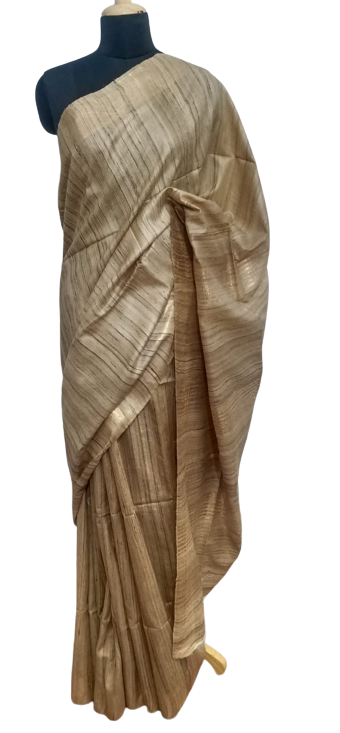 Pure Tussar Silk print saree