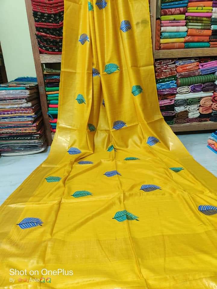 Katan Stepal Zari Border Saree M J HANDLOOM