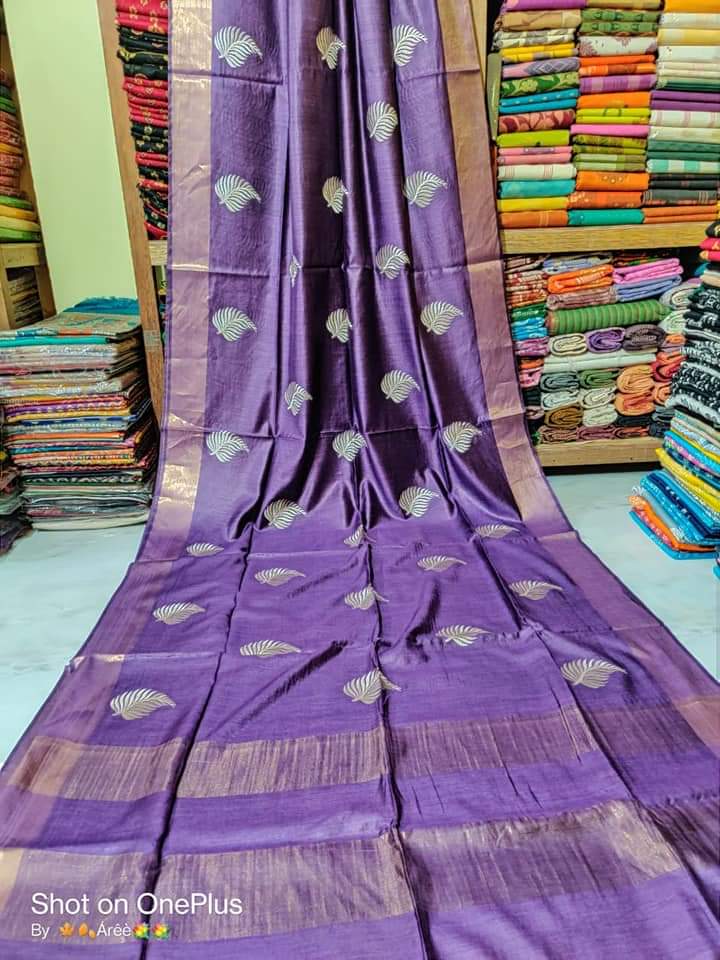 Katan Stepal Zari Border Saree M J HANDLOOM