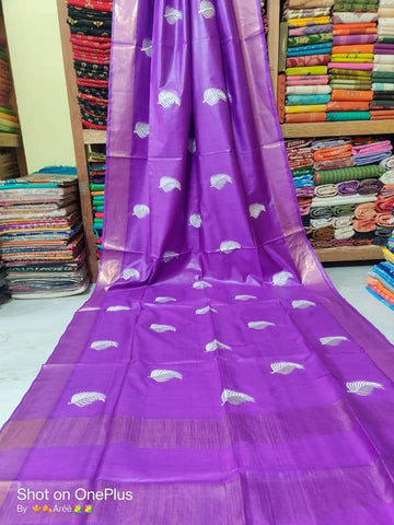 Katan Stepal Zari Border Saree M J HANDLOOM