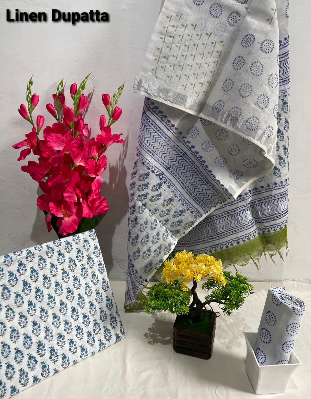 Cotton linen bagru print suit SILK ZONE