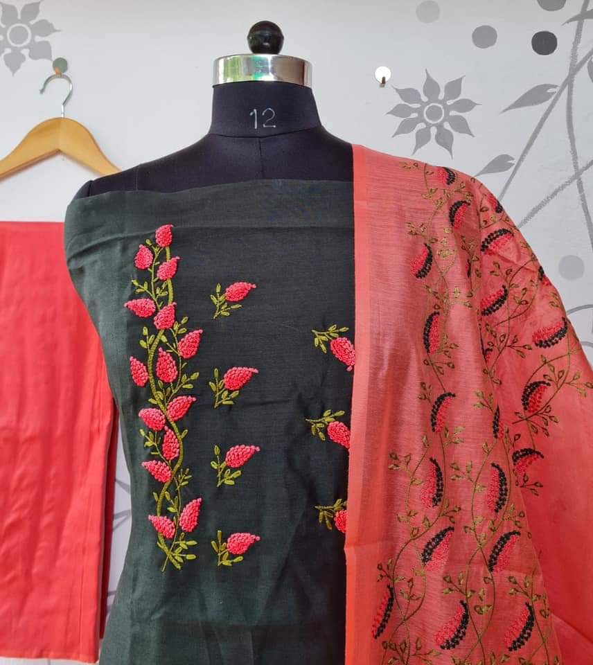 Katan stepal embroidery suit SILK ZONE