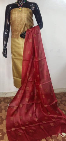 TUSSAR SILK PRINT SAREE