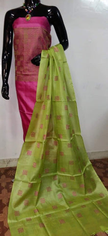 Tussar silk printed suit SILK ZONE