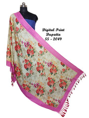 Linen Digital Print Dupatta SILKZONE