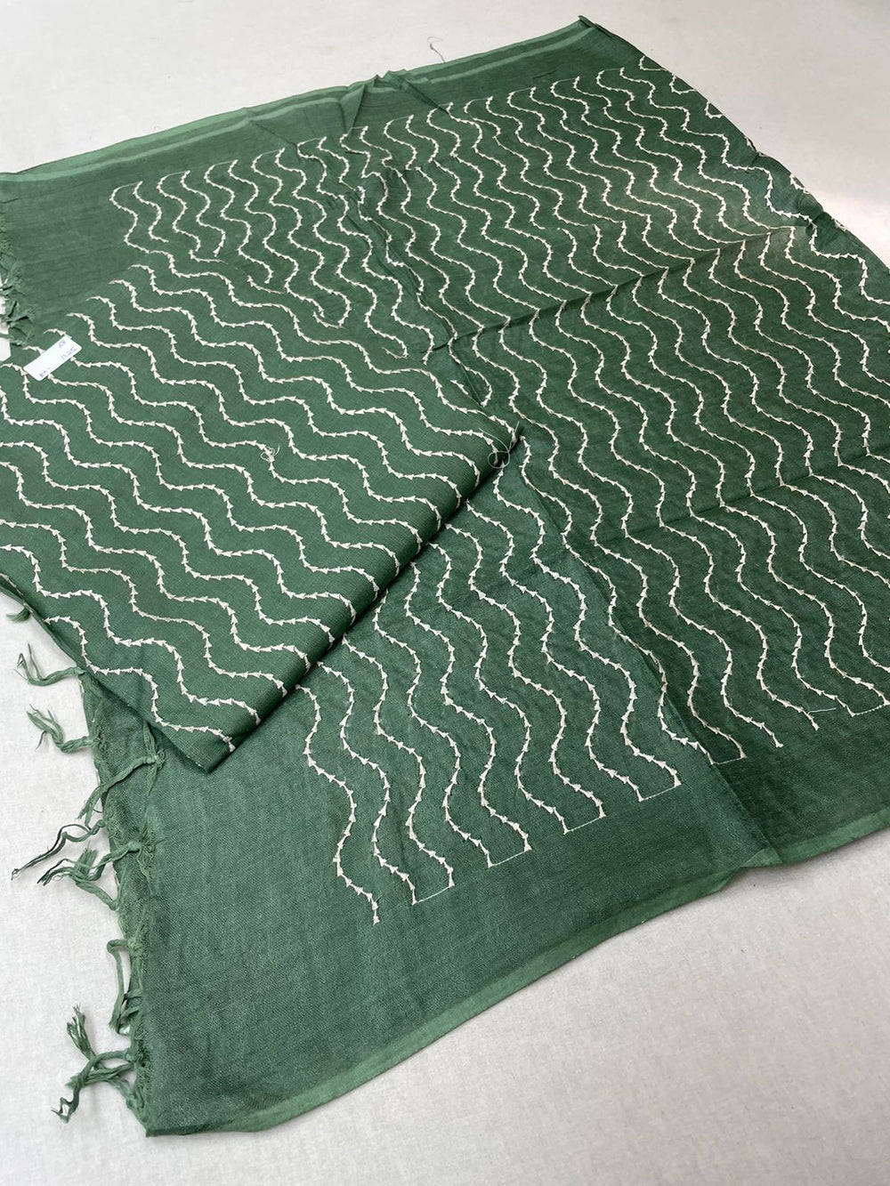 Linen embroidery suit SILK ZONE