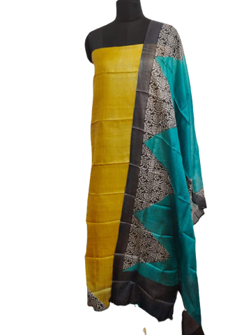 Pure Tussar Silk print saree