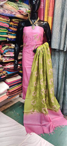 Tussar silk printed suit SILK ZONE