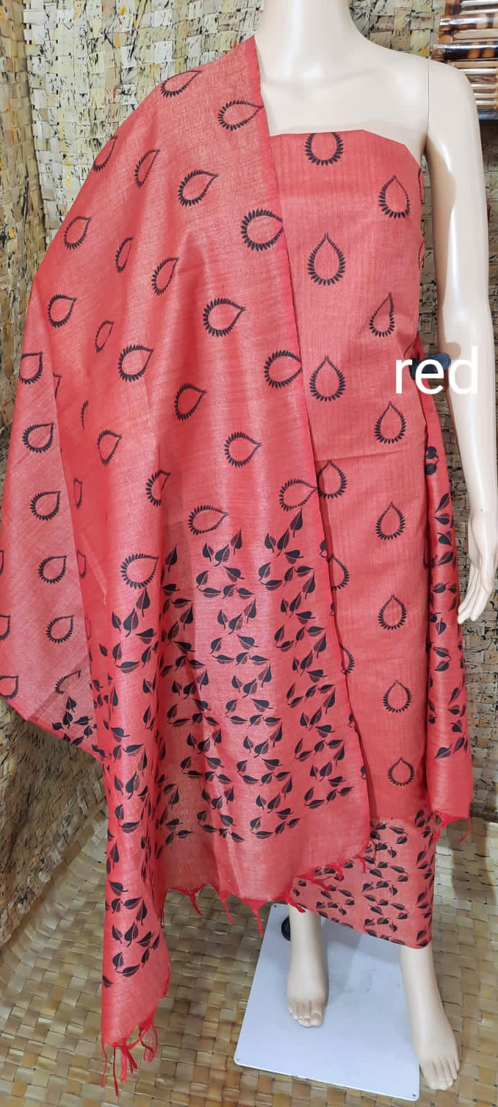 Cotton khadi madhubani suit SILK ZONE