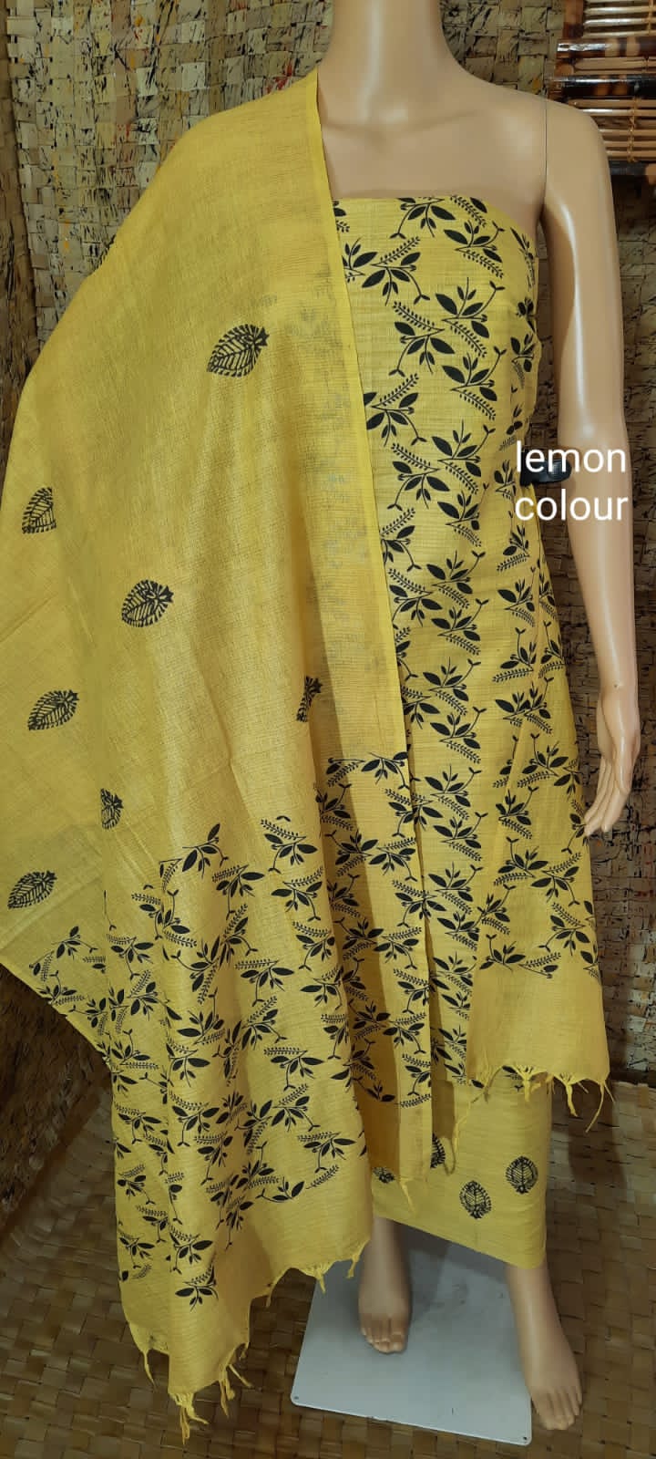 Cotton khadi madhubani suit SILK ZONE