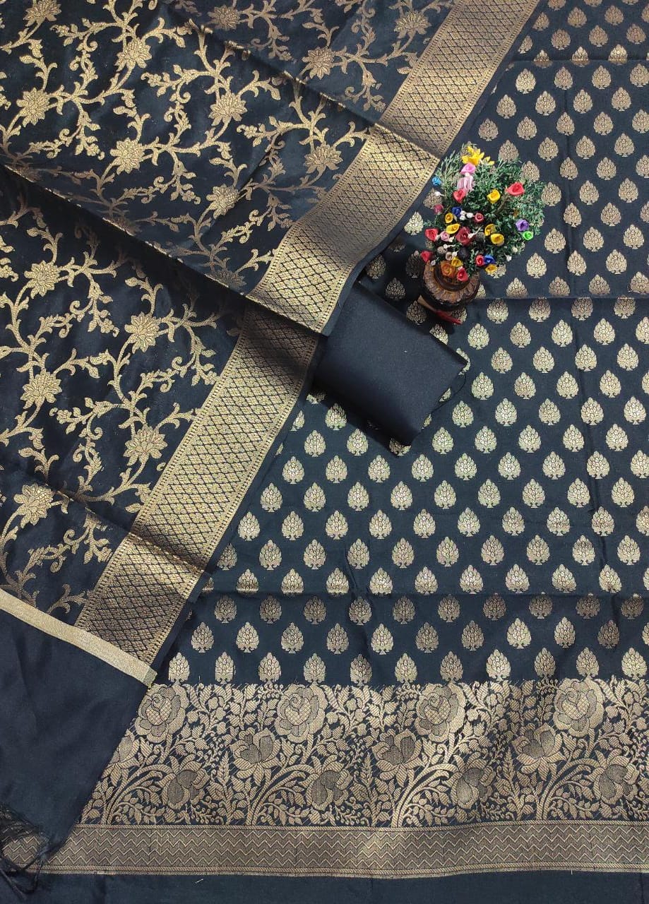 Soft silk Banarasi suit SILK ZONE