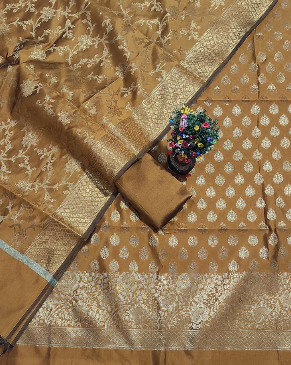 Soft silk banarasi suit SILK ZONE