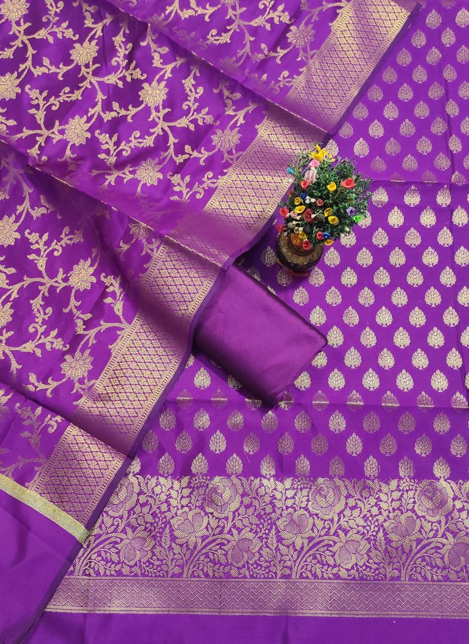 Soft silk Banarasi suit SILK ZONE
