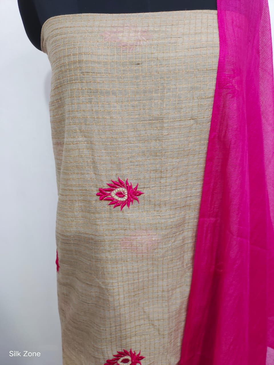 Handloom embroidery suit SILK ZONE