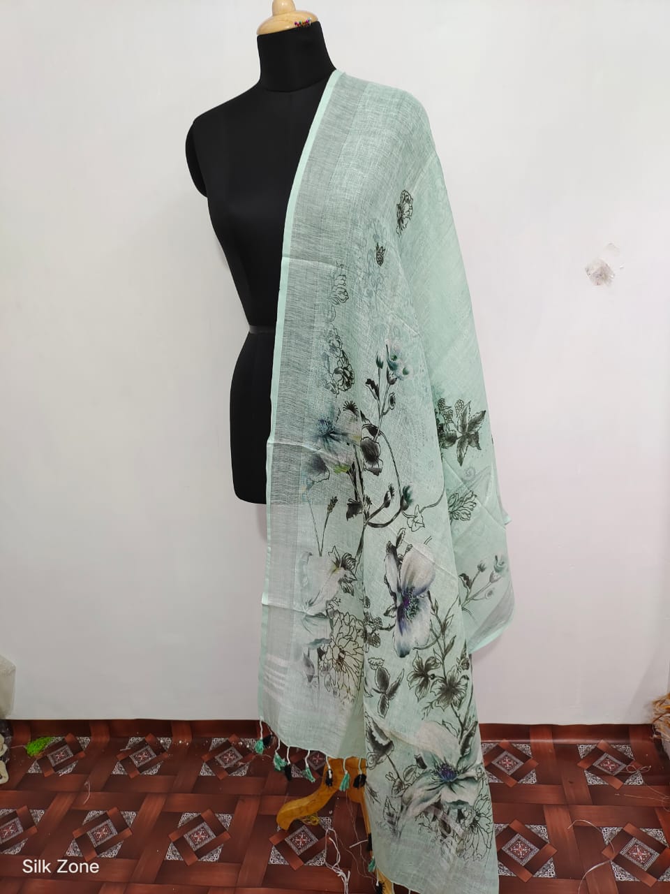 Linen digital print dupatta SILK ZONE