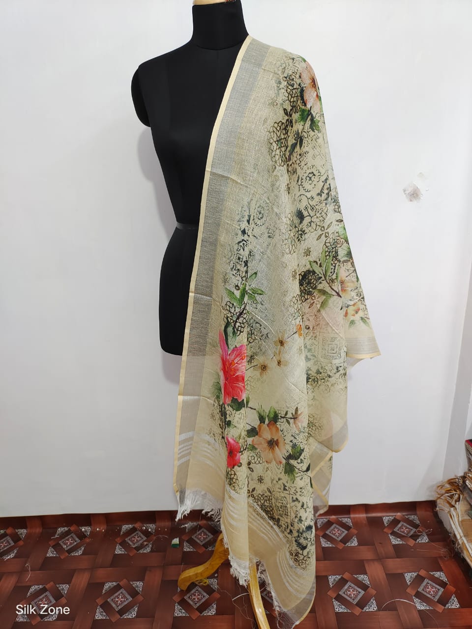 Linen digital print dupatta SILK ZONE