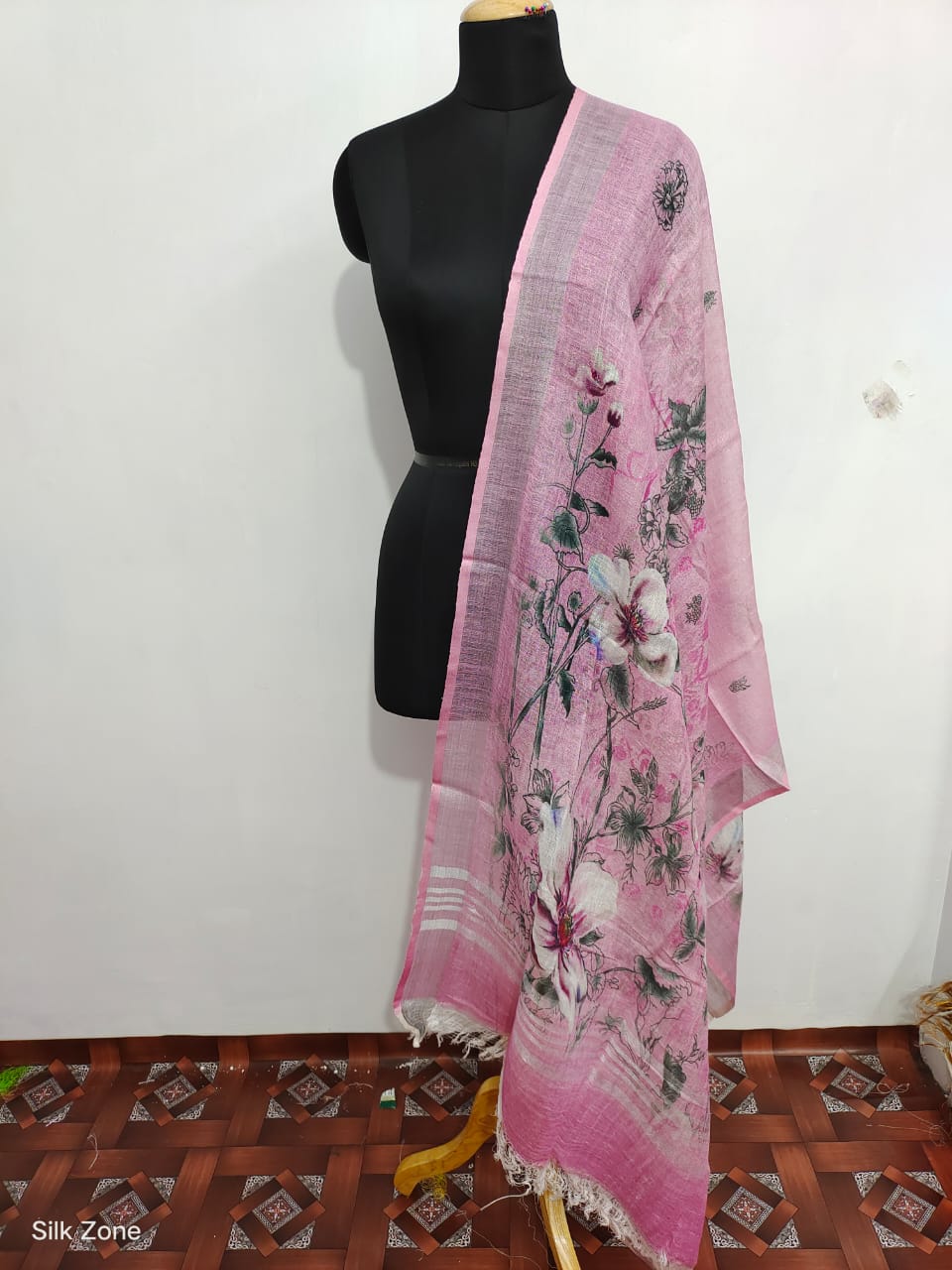 Linen digital print dupatta SILK ZONE