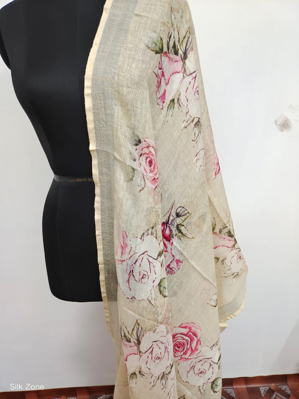 Linen digital print dupatta SILK ZONE