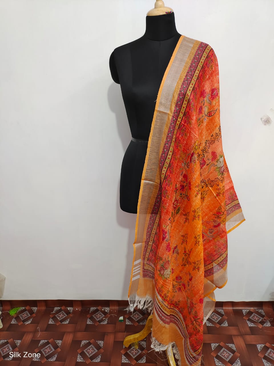 Linen digital print dupatta SILK ZONE