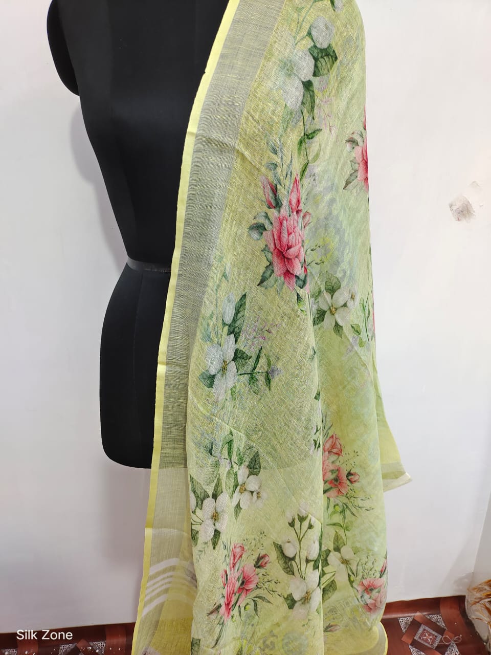 Linen digital print dupatta SILK ZONE